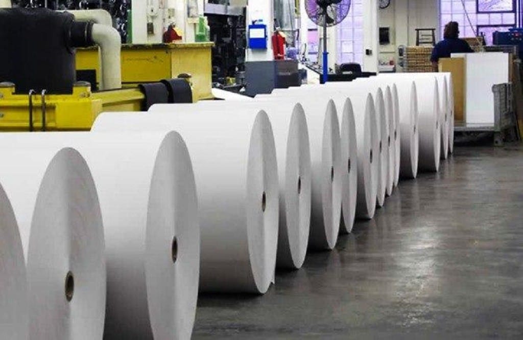 Production of paper for printing